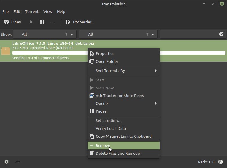 Remove torrent file from torrent client